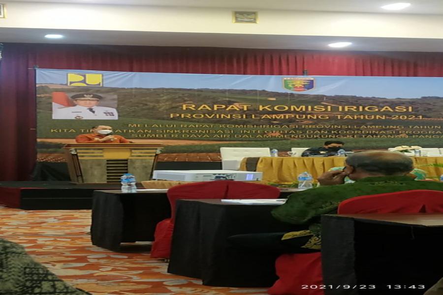 Rapat Besar Komisi Irigasi Provinsi Lampung Tahun 2021